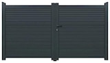 Brico Dépôt Saint-Priest - Promo Portail aluminium gris anthracite "Vento" - L. 3 m x H. 1,60 m Promo Portail aluminium gris anthracite "Vento" - L. 3 m x H. 1,60 m à 799,00 € dans le catalogue Brico Dépôt à Saint-Priest