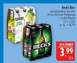 Bier im Angebot bei Marktkauf in Döbeln Bier Angebote von Beck's bei Marktkauf Döbeln für 3,99 €