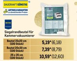 Siegelrandbeutel für Kammervakuumierer von  im aktuellen Metro Prospekt für 6,18 €