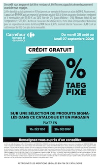 Promotion Clé Usb dans le prospectus Carrefour, valable du 25/08/2026 au 07/09/2026 Promo Clé Usb dans le catalogue Carrefour du moment à la page 10