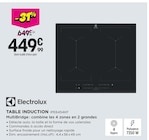 Table induction - Electrolux en promo chez Pulsat Table induction - Electrolux dans le catalogue Pulsat