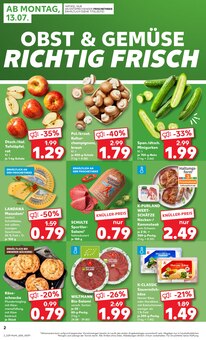 Kaufland Prospekt der Woche "Hier bin ich richtig" Seite 2, 13.07.2026 bis 15.07.2026 für Wetter Aktueller Kaufland Prospekt "Hier bin ich richtig" Seite 2 von 65 Seiten für Wetter
