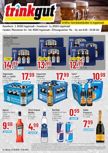 Sekt im aktuellen Trinkgut Prospekt (Ingolstadt) Sekt im Trinkgut Prospekt "Größter Getränkehändler in Ingolstadt" mit 4 Seiten (Ingolstadt)