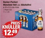 Hacker-Pschorr Münchner Hell oder Alkoholfrei von  im aktuellen V-Markt Prospekt für 12,49 €