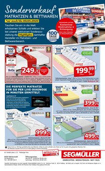 Matratze im Segmüller Prospekt "Segmüller Schlafen Spezial" mit 34 Seiten (Offenbach (Main))