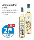 Sirup im V-Markt Prospekt Sirup von Schmankerlhof im aktuellen V-Markt Prospekt für 2,99 €