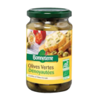 Promo Olives vertes dénoyautées à 4,19 € dans le catalogue So.bio à Pithiviers