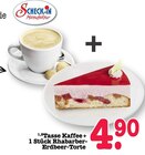 Tasse Kaffee + 1 Stück Rhabarber-Erdbeer-Torte Angebote von Scheck-in Manufaktur bei E center Rastatt für 4,90 €
