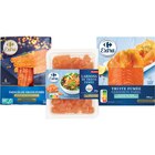 SUR TOUTES LES TRUITES FUMÉES - CARREFOUR EXTRA en promo chez Carrefour SUR TOUTES LES TRUITES FUMÉES - CARREFOUR EXTRA dans le catalogue Carrefour