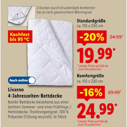 4-Jahreszeiten-Bettdecke