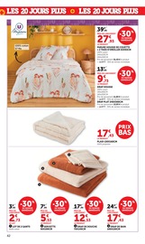 Promos Couette dans le catalogue "LES 20 JOURS PLUS" de Super U Couette en promo dans le catalogue Super U à la page 42