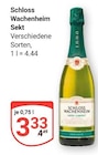 Sekt im Angebot bei GLOBUS in Kaiserslautern Sekt Angebote von Schloss Wachenheim bei GLOBUS Kaiserslautern für 3,33 €