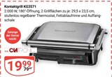 Kontaktgrill KG3571 von Clatronic für 19,99 € bei GLOBUS im Angebot Kontaktgrill KG3571 von Clatronic im aktuellen GLOBUS Prospekt