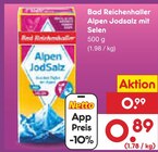 Alpen Jodsalz mit Selen im Angebot bei Netto Marken-Discount in Eberswalde Alpen Jodsalz mit Selen Angebote von Bad Reichenhaller bei Netto Marken-Discount Eberswalde für 0,89 €