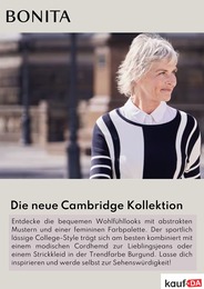 Bonita Prospekt für Braunschweig mit 10 Seiten Bonita Prospekt für Braunschweig: "Die neue Cambridge Kollektion", 10 Seiten, 15.09.2022 - 15.11.2022