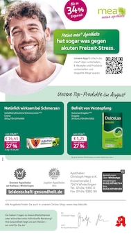 Aktueller mea - meine apotheke Prospekt "Unsere August-Angebote" für Bitz Aktueller mea - meine apotheke Prospekt für Bitz mit Seiten