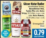 Natur Radler im Angebot bei EDEKA in Gießen Natur Radler Angebote von Gösser bei EDEKA Gießen für 0,79 €