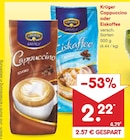 Cappuccino oder Eiskaffee im Angebot bei Netto Marken-Discount in Bergisch Gladbach Cappuccino oder Eiskaffee Angebote von Krüger bei Netto Marken-Discount Bergisch Gladbach für 2,22 €