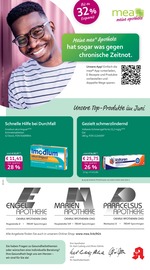 mea - meine apotheke Apotheken Prospekt der aktuellen Woche mit 4 Seiten, gültig von 01.06.2026 bis 30.06.2026, in Aldingen und Umgebung Aktueller mea - meine apotheke Apotheken Prospekt in Aldingen und Umgebung, "Unsere Juni-Angebote" mit 4 Seiten, 01.06.2026 - 30.06.2026