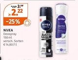 Deospray Angebote von NIVEA bei Müller Saarlouis für 2,22 €