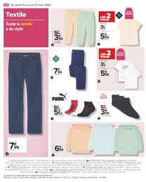 Prix et réduction Vêtements dans le prospectus Carrefour en cours Offre Vêtements dans le catalogue Carrefour du moment à la page 60