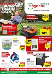 hagebau kompakt Prospekt für Hirschaid: "HIER BEGINNT DEIN TRAUMRASEN", 8 Seiten, 11.04.2026 - 18.04.2026