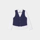 Ensemble 3 pièces chemise veste noeud bleu marine garçon à 22,99 € dans le catalogue La Halle