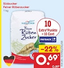 Feiner Rübenzucker von Südzucker für 0,69 € bei Netto Marken-Discount im Angebot Feiner Rübenzucker von Südzucker im aktuellen Netto Marken-Discount Prospekt