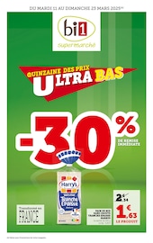 Prospectus Bi1 à Salins-les-Bains, "LA QUINZAINE DES PRIX ULTRA BAS", 20 pages de promos valables du 11/03/2025 au 23/03/2025