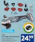 20 V Akku-Winkelschleifer im ALDI SĂD Prospekt 20 V Akku-Winkelschleifer von FERREX im aktuellen ALDI SĂD Prospekt fĂŒr 24,99 âŹ