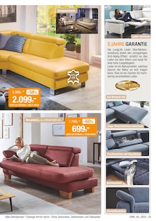 Sofa im aktuellen Opti-Wohnwelt Prospekt (Bremerhaven) Sofa im Opti-Wohnwelt Prospekt "Summer Sale" mit 48 Seiten (Bremerhaven)