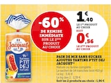 Super U Port Barcares - Promo Pain de mie sans sucres ajoutés tartine p'tit dej Promo Pain de mie sans sucres ajoutés tartine p'tit dej à 0,56 € dans le catalogue Super U à Port Barcares