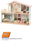 Puppenhaus aus Holz Angebote von Mini Matters bei Action Albstadt für 16,95 €