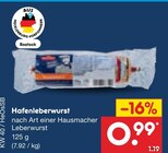 Hafenleberwurst im Angebot bei Netto Marken-Discount in Rostock Hafenleberwurst Angebote bei Netto Marken-Discount Rostock für 0,99 €