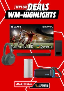 MediaMarkt Saturn Prospekt LET'S GO! DEALS WM-HIGHLIGHTS mit 6 Seiten