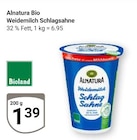 Bio Weidemilch Schlagsahne bei GLOBUS im Simmern Prospekt für 1,39 €