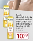 Vitamin C Daily UV Ultraleichtes Fluid Glow LSF 50+ von Garnier im aktuellen Rossmann Prospekt für 10,99 €
