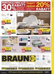 Glas im BRAUN Möbel-Center Prospekt in Neunkirchen Aktueller BRAUN Möbel-Center Prospekt mit Glas, "EXKLUSIVER PERSONALVERKAUF", Seite 16