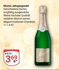 Jahrgangssekt Angebote von Mumm bei GLOBUS Gera für 3,69 €