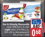 Aktuelle Mozzarella Angebote bei EDEKA in Stuttgart Aktuelles Mozzarella Angebot bei EDEKA in Stuttgart ab 0,68 €