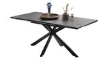 Esstisch 140 - 180 cm ausziehbar Keramikoptik Glas - JORUNN Angebote bei Die Möbelfundgrube Pirmasens für 299,99 €
