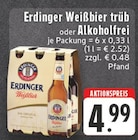 Weißbier trüb im Angebot bei E center in Marl Weißbier trüb Angebote von Erdinger bei E center Marl für 4,99 €
