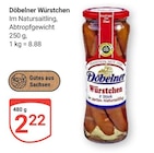 GLOBUS Markkleeberg - Döbelner Würstchen Angebot im Prospekt Döbelner Würstchen bei GLOBUS im Markkleeberg Prospekt für 2,22 €