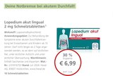 LINDA - Lopedium akut lingual 2 mg Schmelztabletten Angebot im Prospekt Lopedium akut lingual 2 mg Schmelztabletten bei LINDA im Prospekt "" für 6,99 €