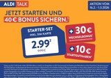 Starter-Set inkl. SIM-Karte Angebote von ALDI TALK bei ALDI Nord Bremen für 2,99 €