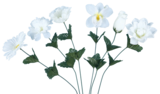 Tige fleurs blanches à 0,99 € dans le catalogue Maxi Bazar