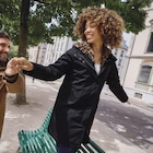 Parka 3-en-1 gilet fourré noir femme en promo chez La Halle Paris à 48,99 €