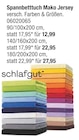 Spannbetttuch Mako Jersey Angebote bei Opti-Wohnwelt Eisenach für 12,99 €