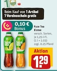 Eistee von Fuze Tea für 1,29 € bei REWE im Angebot Eistee von Fuze Tea im aktuellen REWE Prospekt