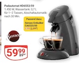 Aktuelle Kaffeevollautomat Angebote bei GLOBUS in Jena Aktuelles Padautomat HD6553/59 Angebot bei GLOBUS in Jena ab 5,99 €